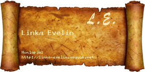 Linka Evelin névjegykártya
